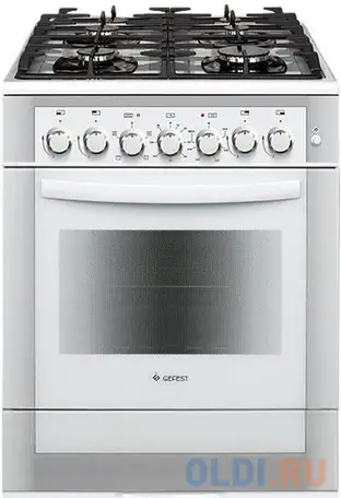 Комбинированная плита gefest 6502-02 0042 белый, фотография 1