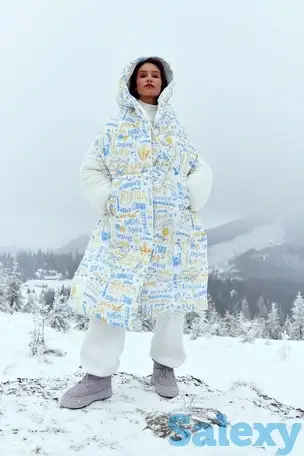 Стеганый шарф с капюшоном, фотография 1