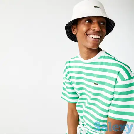 Женское длинное приталенное хлопковое платье-футболка lacoste, фотография 1