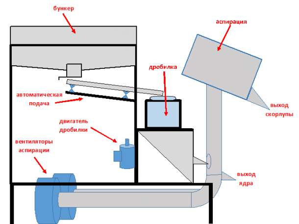 Орехокол для фундука и кедра с выдувом скорлупы, фотография 5