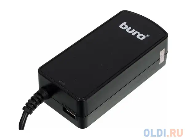 Блок питания для ноутбука buro bum-0061a40 6 переходников 40вт черный, фотография 1