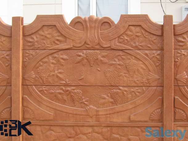 Железобетонный забор, еврозабор, забор, фотография 8