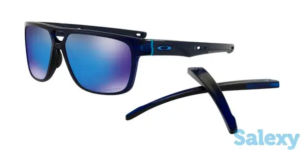 Очки солнцезащитные oakley crossrange patch matte translucent blue/prizm sapphire iridium, фотография 2
