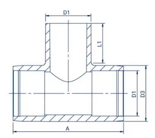 Тройник электросварной FOX SDR 11 D110-63, фотография 2