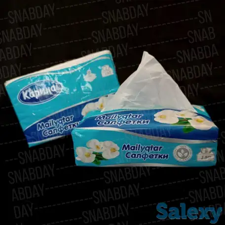 Салфетки в коробке косметические Z-образные, фотография 1