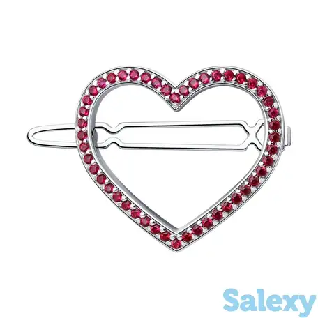 Броши sokolov из серебра с корундами, фотография 1