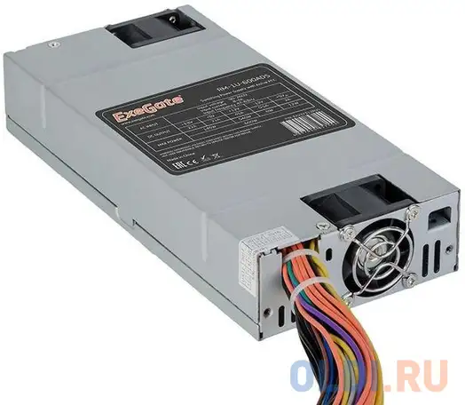 Блок питания atx 600 вт exegate rm-1u-600ads, фотография 1
