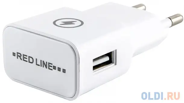 Сетевое зарядное устройство red line nt-1a 1a 8-pin lightning белый ут000013626, фотография 1
