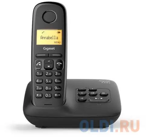 Р/телефон dect gigaset a270a am rus черный автооветчик аон, фотография 1