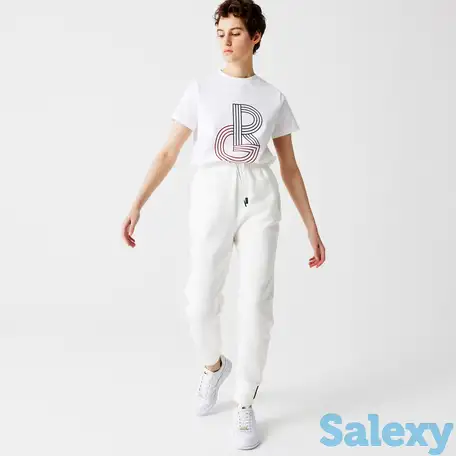 Женские спортивные брюки lacoste из эластичного хлопка, фотография 1