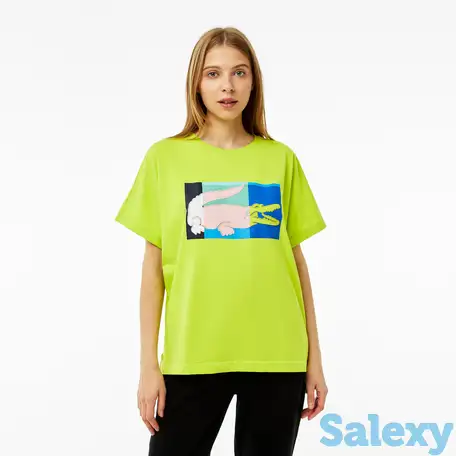 Женская футболка lacoste loose fit, фотография 1