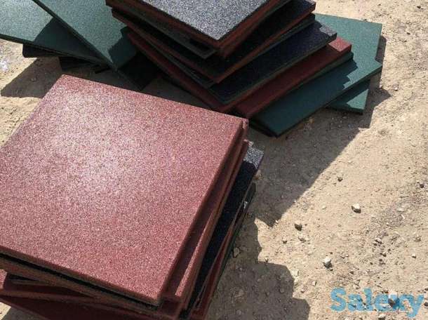 Рулонные резиновые покрытия, резиновая крошка, резиновая плитка, фотография 11