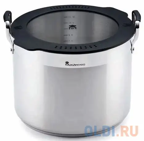 Кастрюля bergner bgeu-3780 28 см 11 л алюминий, фотография 1