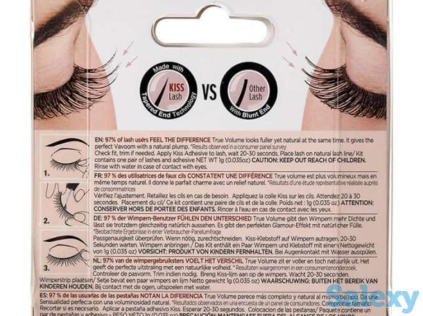 Накладные ресницы kiss true volume lash posh (ktvl01c), фотография 2