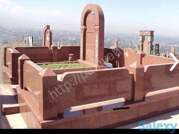 памятники оградки гранитные комплексы по низким ценнам, фотография 2