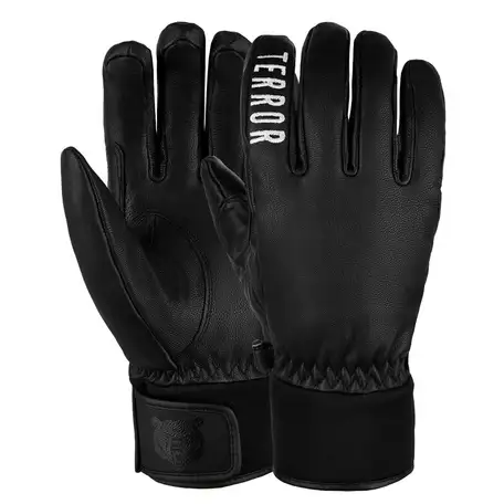 Перчатки terror 21-22 leather gloves black, фотография 18