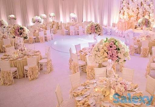 Оформление стола молодоженов, свадьбы, президиум, фотография 1