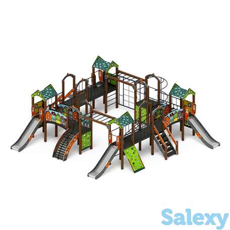 Детский игровой комплекс «остров детства (город)» дик 2.01.8.01-01 н=1200, фотография 1