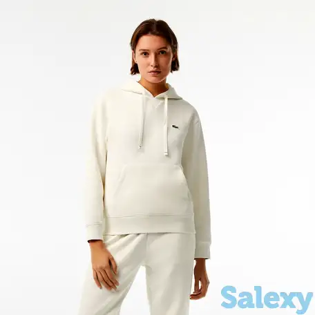 Женская худи lacoste loose fit с удобным карманом-кенгуру, фотография 1