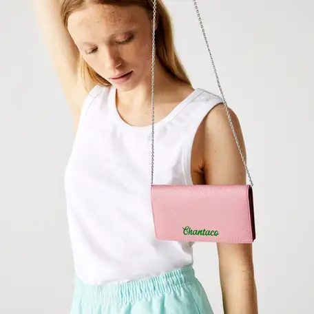 Женский мини-чехол для монет lacoste chantaco pique из кожи, фотография 1