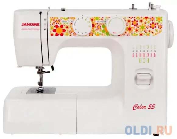 Швейная машина janome color 55 белый, фотография 1