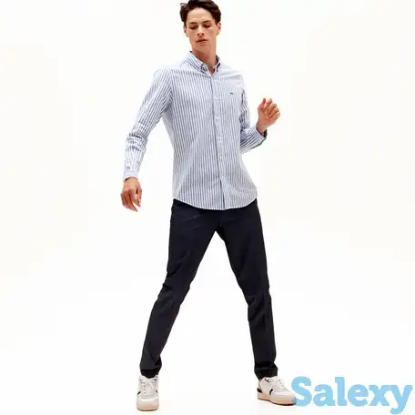 Мужская рубашка lacoste slim fit в полоску, фотография 1