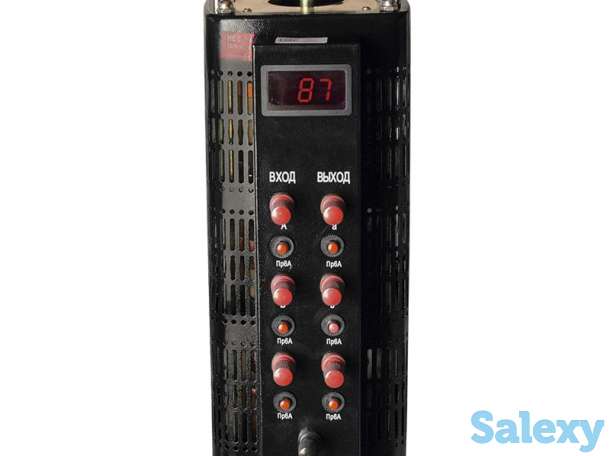 Автотрансформатор (латр) энергия black series tsgc2-6ква 6а (0-520v) трехфазный, фотография 2