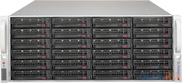 Серверный корпус 4u supermicro cse-846be2c-r1k03jbod 2 х 1000 вт чёрный, фотография 1