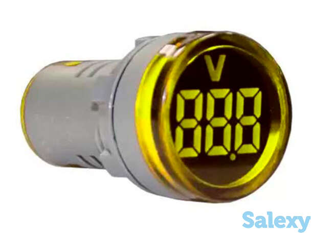 Индикатор значения напряжения AD22-RV желтый Энергия, 10 шт, фотография 1