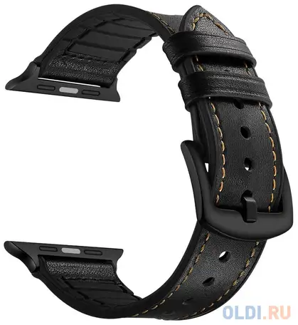 Ремешок lyambda antares для apple watch чёрный lwa-10-40-bk, фотография 1