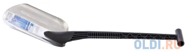 Лопата универсальная алюминиевая, 260 х 205 мм, черенок из пластика россия//, фотография 1