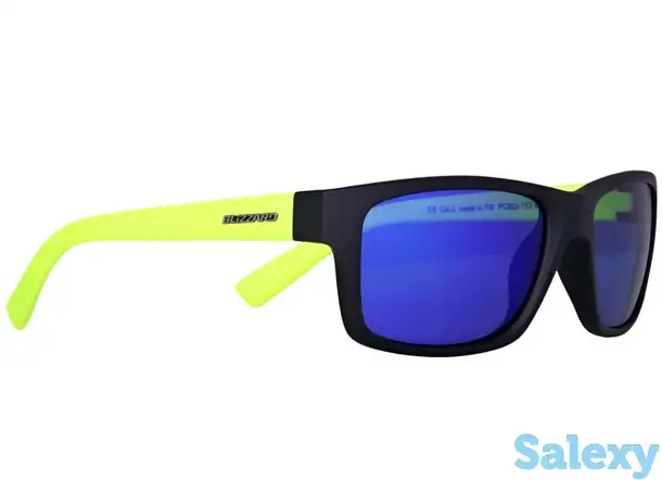 Очки солнцезащитные blizzard new york dark blue matt/neon yellow matt, фотография 1