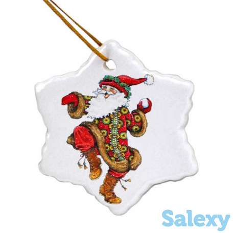 Новогодние игрушки. Печать на подвесках керамических, любого изображения., фотография 1