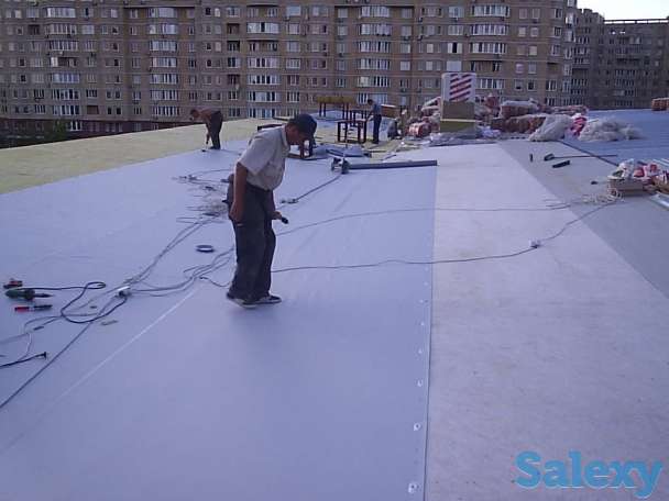Кровля ПВХ, ТПО, ЭПДМ, Гео мембраной, фотография 9