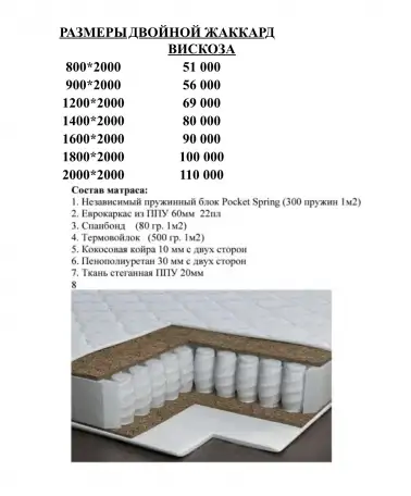 Продажа матрасов разных размеров, фотография 1