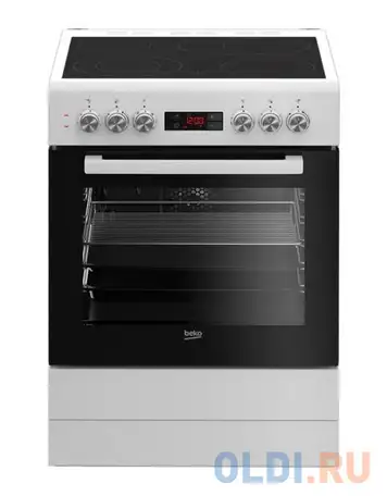 Электрическая плита beko fsm67320gws белый, фотография 1