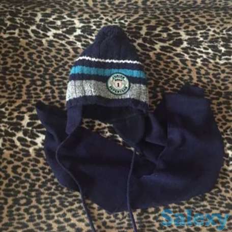 Детская шапка с шарфом, фотография 1