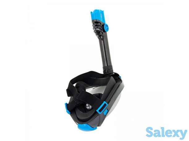 Маска подводная полнолицевая sargan галактика премиум черная/черная/черная, фотография 7