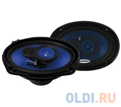 Автоакустика soundmax sm-cse693 коаксиальная 3-полосная 15-23см 110вт-220вт, фотография 1