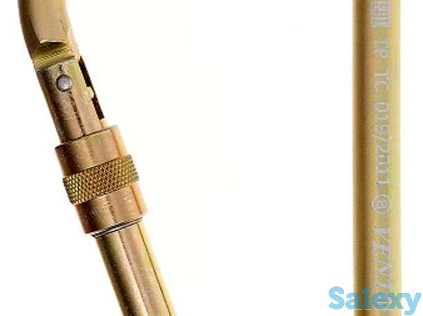 Карабин венто стальной косой с муфтой, фотография 1