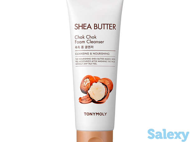 Пенка для умывания tony moly shea butter chok chok foam cleanser, фотография 1