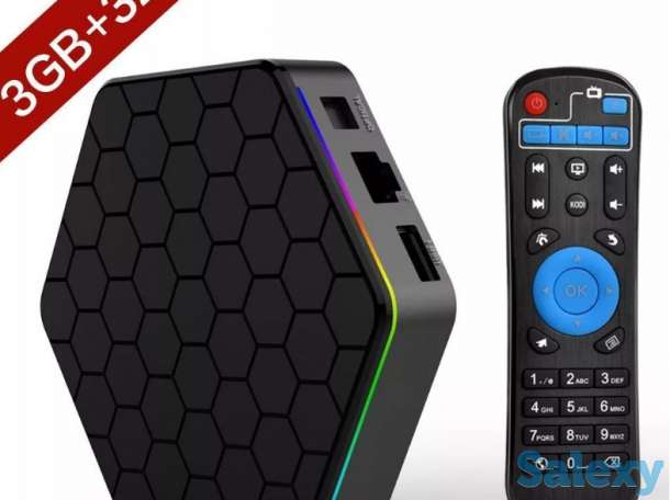 Продам восьми ядерную смарт ТВ приставку на OS Android 7.1.1 с памятью 3Гб/32Гб, модель Sunvell T95Z Plus, фотография 1