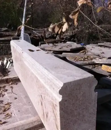 Гранитные бордюры из натурального  камня. Делаем замеры и монтаж, фотография 2