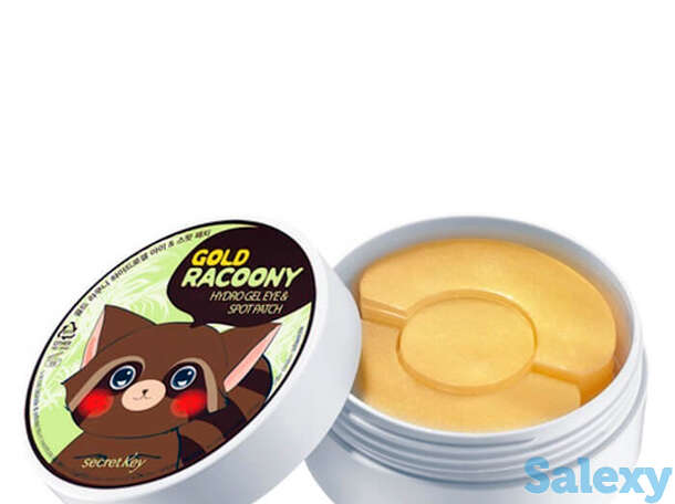 Патчи для глаз secret key gold racoony hydro gel eye & spot patch, фотография 1
