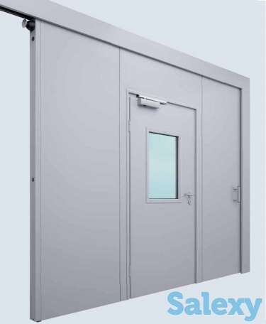 Противопожарные ворота  сдвижные (откатные), фотография 1