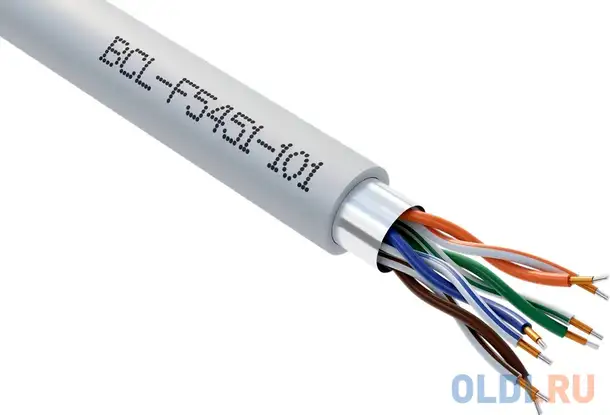 Кабель f/utp indoor 4 пары категория 5e bion одножильный омедненный алюминий, фотография 1