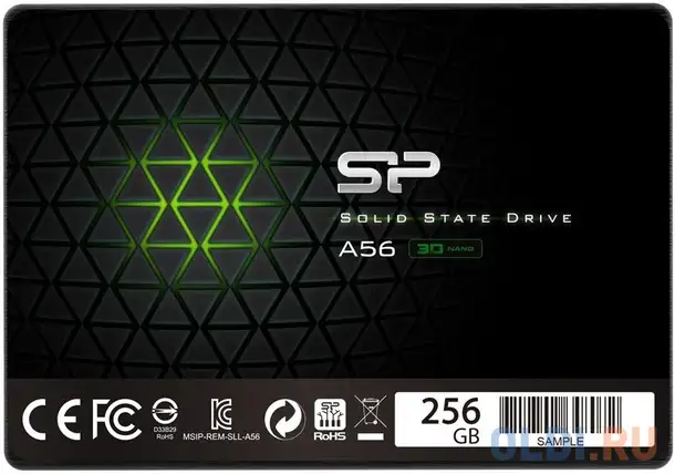 Ssd накопитель silicon power a56 256 gb sata-iii, фотография 1