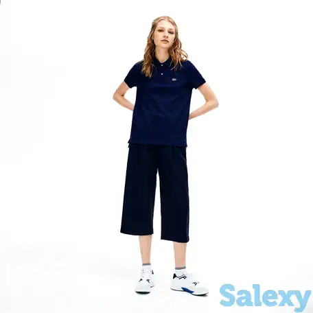 Женское поло lacoste classic fit из дыщащего хлопка peqie, фотография 1