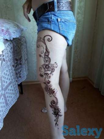 Роспись по телу хной, глитером.Свадебное мехенди,, фотография 5