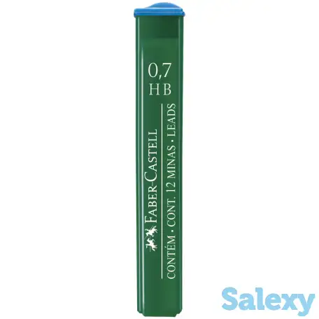 Графитные грифели SUPERPOLYMER, 0,7мм, твердость HB, 12шт в тубе, фотография 1